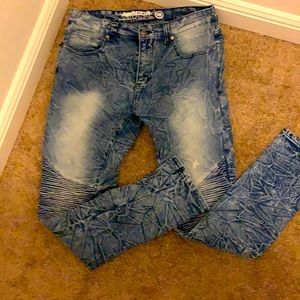 Mecca Stretch Fit Denim Pants Acid Washed